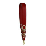 Women PU Rivet Shoulder Bag Strap Colorful Wide Leather Bag Strap Replacement Bag Part Accessories Summer Long Handbag Belts