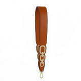 Women PU Rivet Shoulder Bag Strap Colorful Wide Leather Bag Strap Replacement Bag Part Accessories Summer Long Handbag Belts