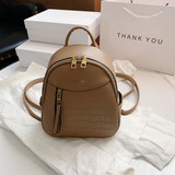 Stone Crocodile Pattern Feminina Backpacks for Women PU Leather Backpack Travel Shopping School Bags Newest Style Lady Girls