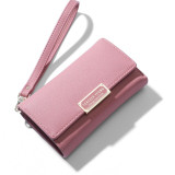 WEICHEN Wristband Women Clutch Wallet Trifold Many Department Wallets Female Purse Lady Purses Coin Pocket Card Holder Carteras