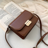 [BXX] Soft PU Leather Solid Color Crossbody Bag For Women 2020 Spring Simple Fashion Shoulder Messenger Bag Female Handbag HL105