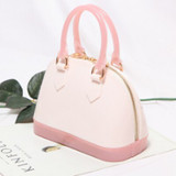 PVC Waterproof Candy Colors Jelly Handbag Small Women Bag Shell Shoulder Bag Crossbody Bag Summer Beach Bag