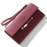 Forever Young Wristlet Clutch Wallet Women Many Departments Female Wallet Zipper Designer Ladies Purse Handbag Cell Phone Pocket