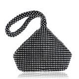 Bucket Women Fashion Evening Bags Diamonds Rainbow Soft Day Clutch Shoulder Snake Chain Rhinestones Party Handbags Wedding Purse