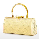 Vintage Golden Women Evening Bags Metal Diamonds Evening Bags Party Cocktail Small Handle Handbags For New Design Wallets
