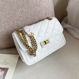Chain Design PU Leather Crossbody Bags For Women 2020 Brand Fashion Solid Color Shoulder Handbags Female Travel Cross Body Bag