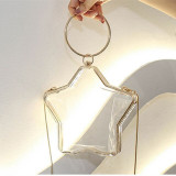 Transparent Bags For Women 2020 Clear Bag Star Shaped Acrylic Shoulder Bag Summer Female Handbag Crossbody Bag Ladies Hand Bags