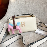Letter Canvas Upscale Hand Bags for Women 2020 New Fashion Shoulder Bag Luxury Popular Cute Pendant Casual Ladies Crossbody Bag