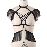 Red Garters Belt Body Harness BDSM Bondage Stockings Suspenders belt Elastic adjust Strap Lingerie Goth Fetish dance wear