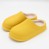 Women EVA Slippers Winter Warm Clogs Women Suede Plush House Slippers Indoor Outdoor Lovers Cotton Memory Foam Zapatillas Mujer