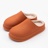 Women EVA Slippers Winter Warm Clogs Women Suede Plush House Slippers Indoor Outdoor Lovers Cotton Memory Foam Zapatillas Mujer