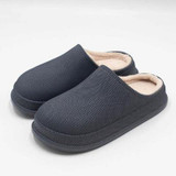 Women EVA Slippers Winter Warm Clogs Women Suede Plush House Slippers Indoor Outdoor Lovers Cotton Memory Foam Zapatillas Mujer