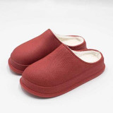 Women EVA Slippers Winter Warm Clogs Women Suede Plush House Slippers Indoor Outdoor Lovers Cotton Memory Foam Zapatillas Mujer