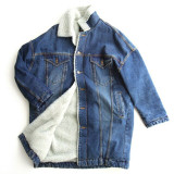 female jacket Women Warm Winter Long Sleeve Denim Jacket Long Jean Coat Outwear Overcoat female jacket