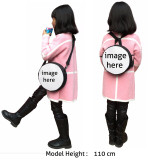 FORUDESIGNS ALICE Cosplay Clock Bag for Girls Boys Round Bag Retro Printed Women Mini Shoulder Circle Crossbody Bags Dropship