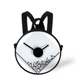 FORUDESIGNS ALICE Cosplay Clock Bag for Girls Boys Round Bag Retro Printed Women Mini Shoulder Circle Crossbody Bags Dropship