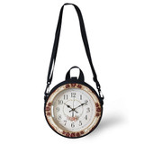 FORUDESIGNS ALICE Cosplay Clock Bag for Girls Boys Round Bag Retro Printed Women Mini Shoulder Circle Crossbody Bags Dropship