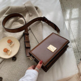 [BXX] Solid Color PU Leather Bags For Women 2020 Autumn Crossbody Shoulder Messenger Bag Female Travel Handbags and Purses HI822
