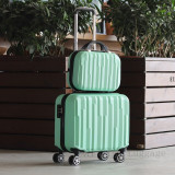 New 18inch Travel Luggage set Women suitcase on wheels kids rolling luggage ABS trolley luggage bag set cabin suitcase carry ons