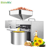 BioloMix New  Stainless Steel Oil Press Machine Commercial Home Oil Extractor Expeller Presser 110V or 220V available
