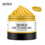 Sevich 9 colors Hair color wax Strong And Hold Unisex Hair Wax Black Color Hair Clay Temporary Hair Dye For Hair Styling