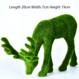 39cm Large Flower Bear Artificial Moss Flocking Animals Green Grass Fake Animal Crafts Christmas Moose For Home Party Decoration 39cm Large Flower Bear Artificial Moss Flocking Animals Green Grass Fake Animal Crafts Christmas Moose For Home Party Decoration