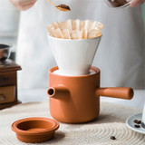 Creative Brew Coffee Hand V60 Drip Coffee Filter Pot Set Ceramic Drip Filter Portable Sharing Pot Coffee Filter Cup Coffee Set