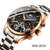 HAIQIN New Automati Men's Watches Top brand luxury men watch mechanical wristwatch male waterproof  tourbillon Relogio Masculino HAIQIN New Automati Men's Watches Top brand luxury men watch mechanical wristwatch male waterproof  tourbillon Relogio Masculino