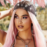 Stonefans New Fashion Rhinestone Headpiece Head Scarf for Women Hollow Bling Crystal Headband Black Hair Tress Hair Accessories