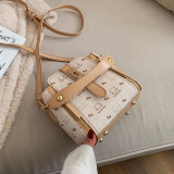 shoulder bag  2020  New PU Leather Handbag For Women   Bucket Bag Square Messenger Shoulder Bag Female designer bags  Fashion