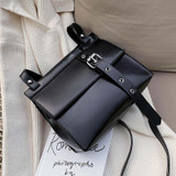 Vintage Square Crossbody bag 2020 Fashion New High quality PU Leather Women's Designer Handbag Lock Shoulder Messenger Bag