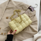 Woven Flap Crossbody bag 2020 Fashion New High quality PU Leather Women's Designer Handbag Chain Tote Shoulder Messenger Bag