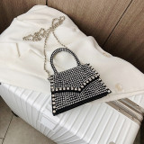 Diamond Flap Small Tote Bag 2020 Summer New Quality PU Leather Women's Designer Handbag Chain Shoulder Messenger Bag Travel Bag
