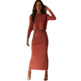 2020 Two Piece Set Women Skirts Long Sleeve Crop Tops+Pencil Skirt Set for Female Sweater+Knitted Skirt Set Autumn Suit 2020 Two Piece Set Women Skirts Long Sleeve Crop Tops+Pencil Skirt Set for Female Sweater+Knitted Skirt Set Autumn Suit