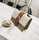 Women's Designer Handbag 2020 Fashion New High quality PU Leather Women bag Contrast Lady Tote Shoulder Messenger Bag Crossbody