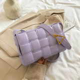 Weave Flap Bags Square Crossbody bag 2020 New High quality PU Leather Women's Designer Handbag Travel Shoulder Messenger Bag