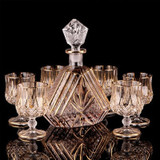 Crystal glass red wine glass whiskey brandy glass and cup wine bottle decanter creative barwarer Household drinkware gift set
