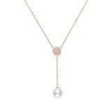 Thaya New Arrival S925 Silver Rose Gold Pearl Necklace Plated 18k 45cm Necklace Pearl Pendant Chain Fine Jewelry For Women Gift