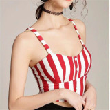 4 Solid/Strip Color Tank Tops Women Tube Top Female Camisole Elastic Folds Backless Underwear Knitted Tops Lingerie Hot Fashion