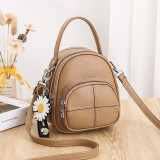 ACELURE Solid Color PU Leather Backpacks for Women Fashion All-match Small School Bags for Teenager Students Backpack Purse ACELURE Solid Color PU Leather Backpacks for Women Fashion All-match Small School Bags for Teenager Students Backpack Purse