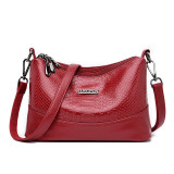 ACELURE Serpentine PU Leather Solid Color Casual Fashion Shoulder Bags for Women High Capacity Crossbody Bags Ladies Handbags