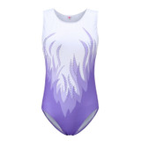 Adult Ballet Leotards Sleeveless Shiny Gymnastics Leotard Diamond One-Piece Ballet Dance Wear Bodysuit Dance Costume Sportswear