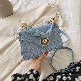 Crocodile pattern Flip Tote bag 2020 Fashion New High-quality PU Leather Women's Designer Handbag Lock Shoulder Messenger Bag