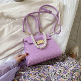 Crocodile pattern Pearl Tote bag 2020 Fashion New High-quality PU Leather Women's Designer Handbag Travel Shoulder Messenger Bag