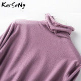 Winter Cashmere Sweater Women Wool Pullover Women's White Cashmere Turtleneck Sweater Pullover Soft Winter For Woman Sweaters
