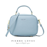 Pierre Loues Messenger Bag Women PU Leather Women Bag Fashionable Simple Leisure Shoulder Bag Women Solid Color Female 2020