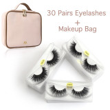 30 PCS Lashes In Bulk With Bag Mix 3d Mink Lashes Wholesale Eyelashes Natural Eyelashes Wholesale False Eyelashes Makeup Lashes