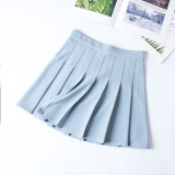 Summer High Waist Pleated Mini Skirt Pink Pleated Satin Skirt Women's Fashion Slim Waist Casual Tennis Skirts school Vacation