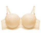 Round Cup Underwire Super Push UP Bra For Women Lady B C Cup Underwear Sexy Flower Lace Women Bras Lingerie Floral Bralette