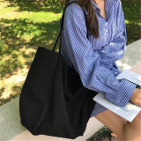Large Canvas Handbag Women Big Capacity Shopping Totes Simple Lady Shoulder Bag Solid Color Handle Bag Reusable Designer Totes Large Canvas Handbag Women Big Capacity Shopping Totes Simple Lady Shoulder Bag Solid Color Handle Bag Reusable Designer Totes